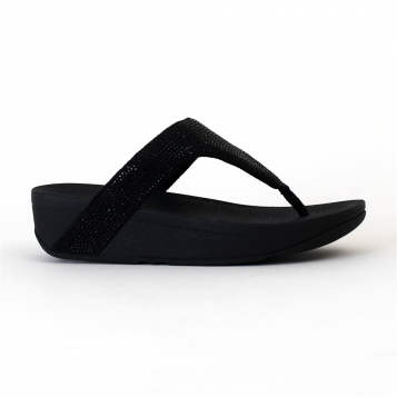 sandales & nu-pieds lottie shimmer crystal noir Fitflop